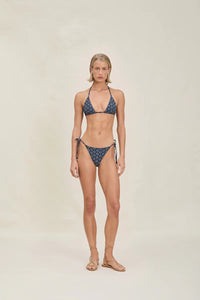 DEVON WINDSOR EADIE STRING BIKINI BOTTOM IN DENIM