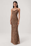 MISHA ELOWEN DRESS IN SUNSET SAFARI ANIMAL PRINT