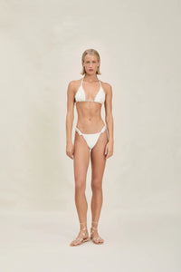 DEVON WINDSOR CICI SHELL BEADED BOTTOM IN IVORY