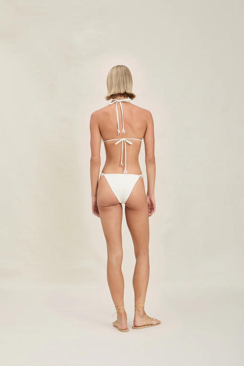 DEVON WINDSOR CICI SHELL BEADED BOTTOM IN IVORY