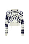 SER.O.YA ROSE STRIPED TOP IN CREAM/NAVY-TOPS-SEROYA-Big Drop NYC