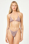 LSPACE TREASURE BIKINI TOP IN SMOKY QUARTZ
