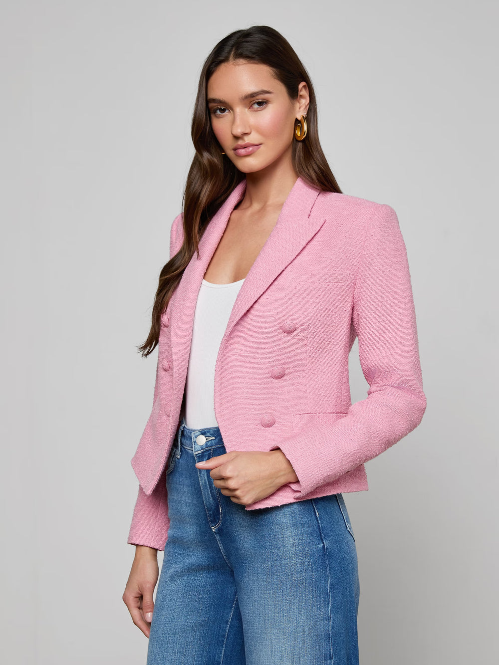 BROOKE DOUBLE BREASTED CROP BLAZER