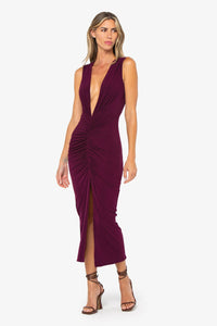 JBQ THE LABEL SABINE DRESS IN SANGRIA