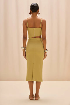 JADE KNIT MIDI SKIRT