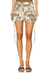 SER.O.YA FINN LOW RISE CARGO SKIRT IN DESERT CAMO