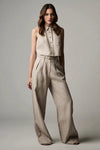 HEVRON ALINA PANT IN TAWNY STRIPE