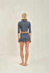 DEVON WINDSOR LILA SWIM JACKET IN DENIM