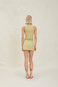 DEVON WINDSOR LANE SKIRT IN PISTACHIO