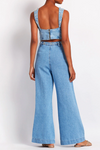 PATBO HAND BEADED JEANS IN DENIM
