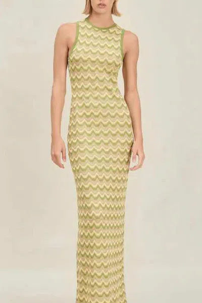 DEVON WINDSOR DALIA DRESS IN PISTACHIO