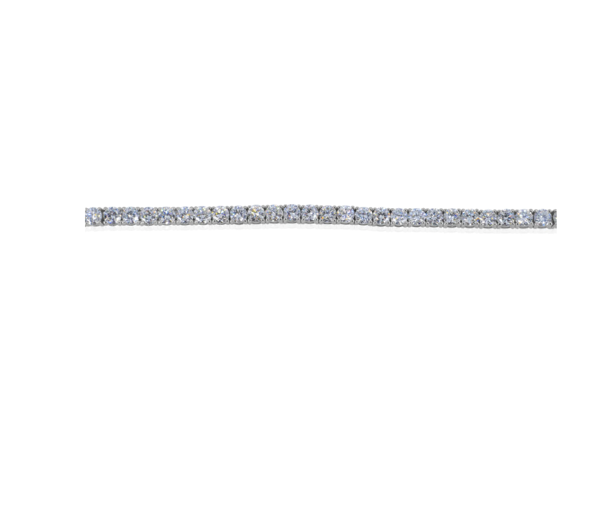 GOLD DIAMOND LAB GROWN CLASSIC TENNIS BRACELET