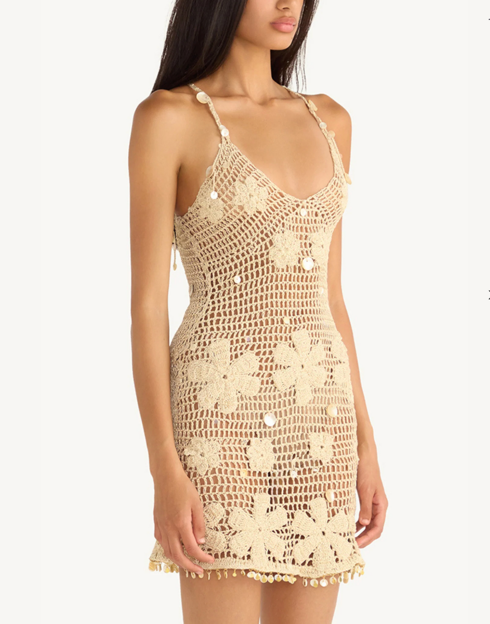 DELILAH HAND CROCHET MINI DRESS