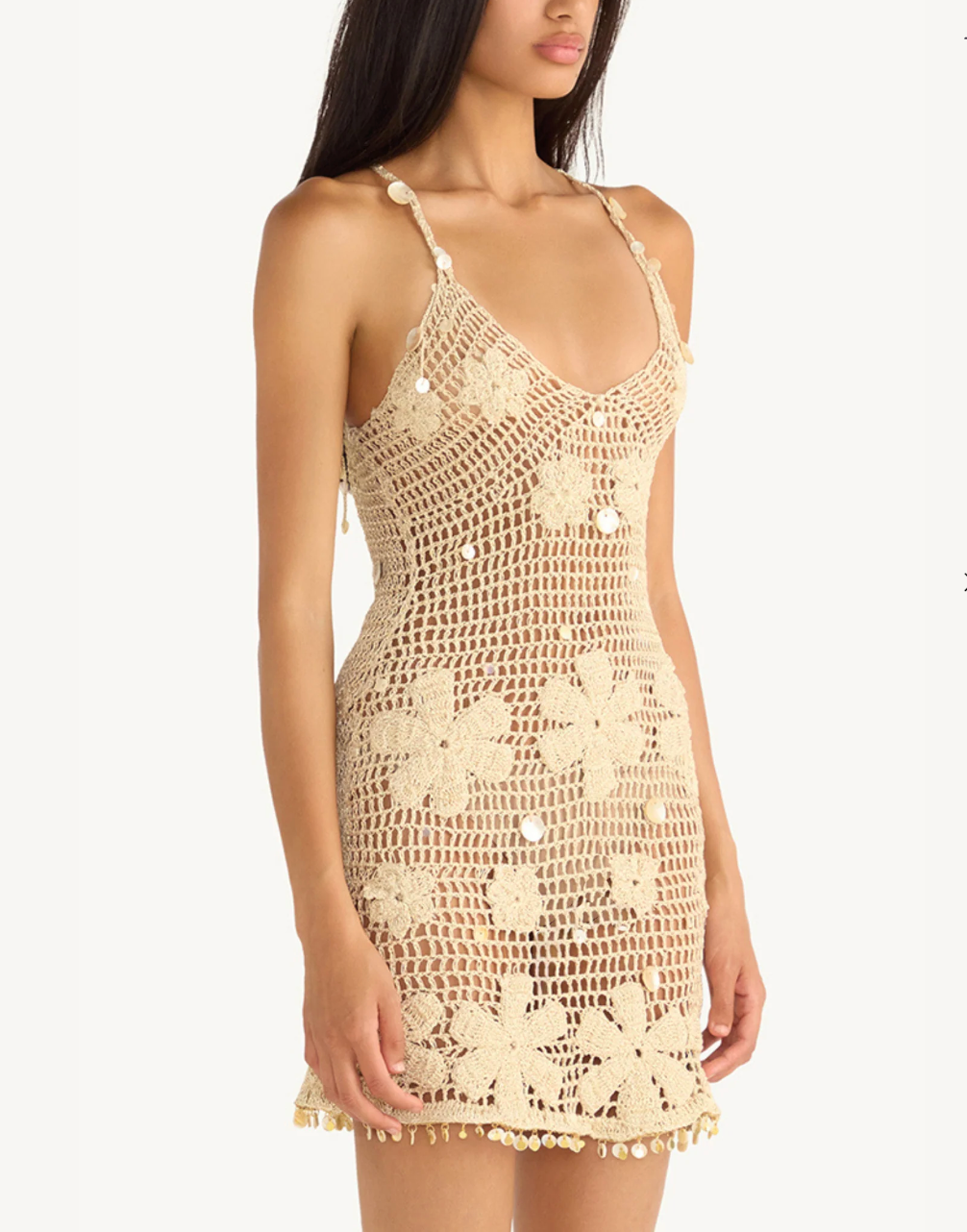 DELILAH HAND CROCHET MINI DRESS