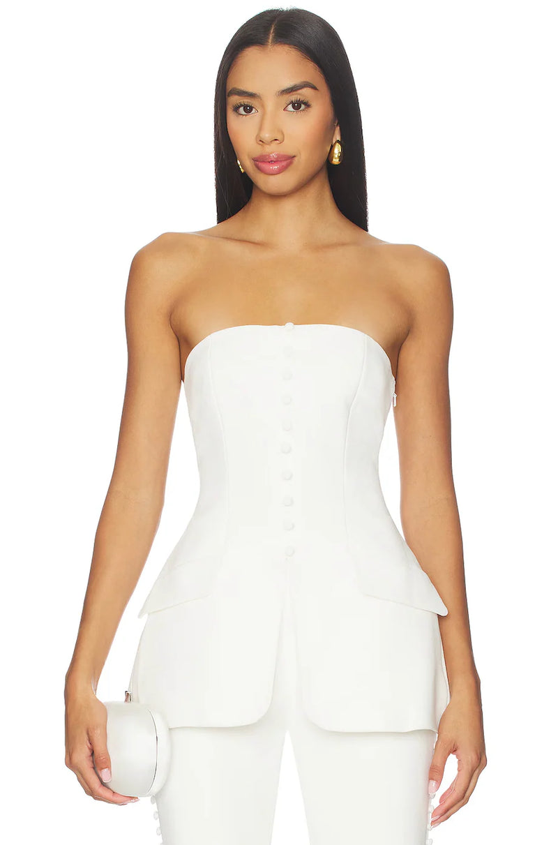 MARAIS BUTTON TOP