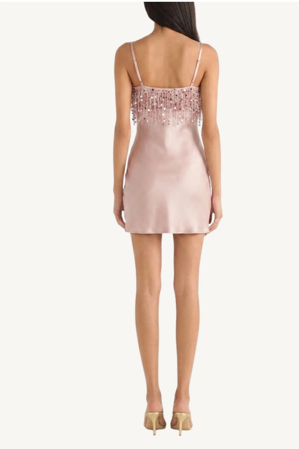 YASMIN HAND BEADED MINI DRESS