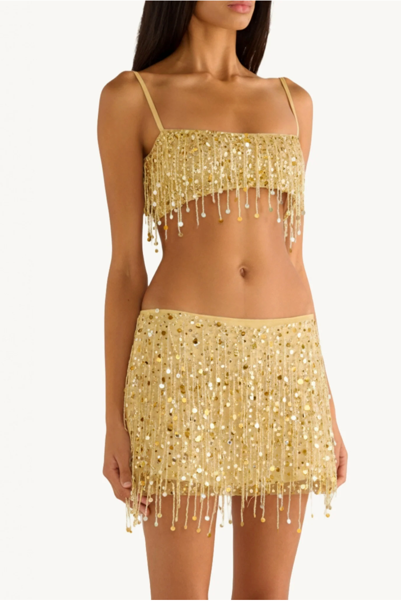 YASMIN HAND BEADED BRALETTE