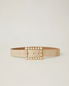 B-LOW THE BELT JOAN BELT IN LATTE GOLD