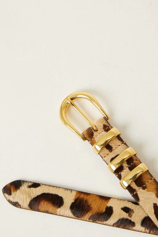 KAD CALF HAIR LEATHER BELT