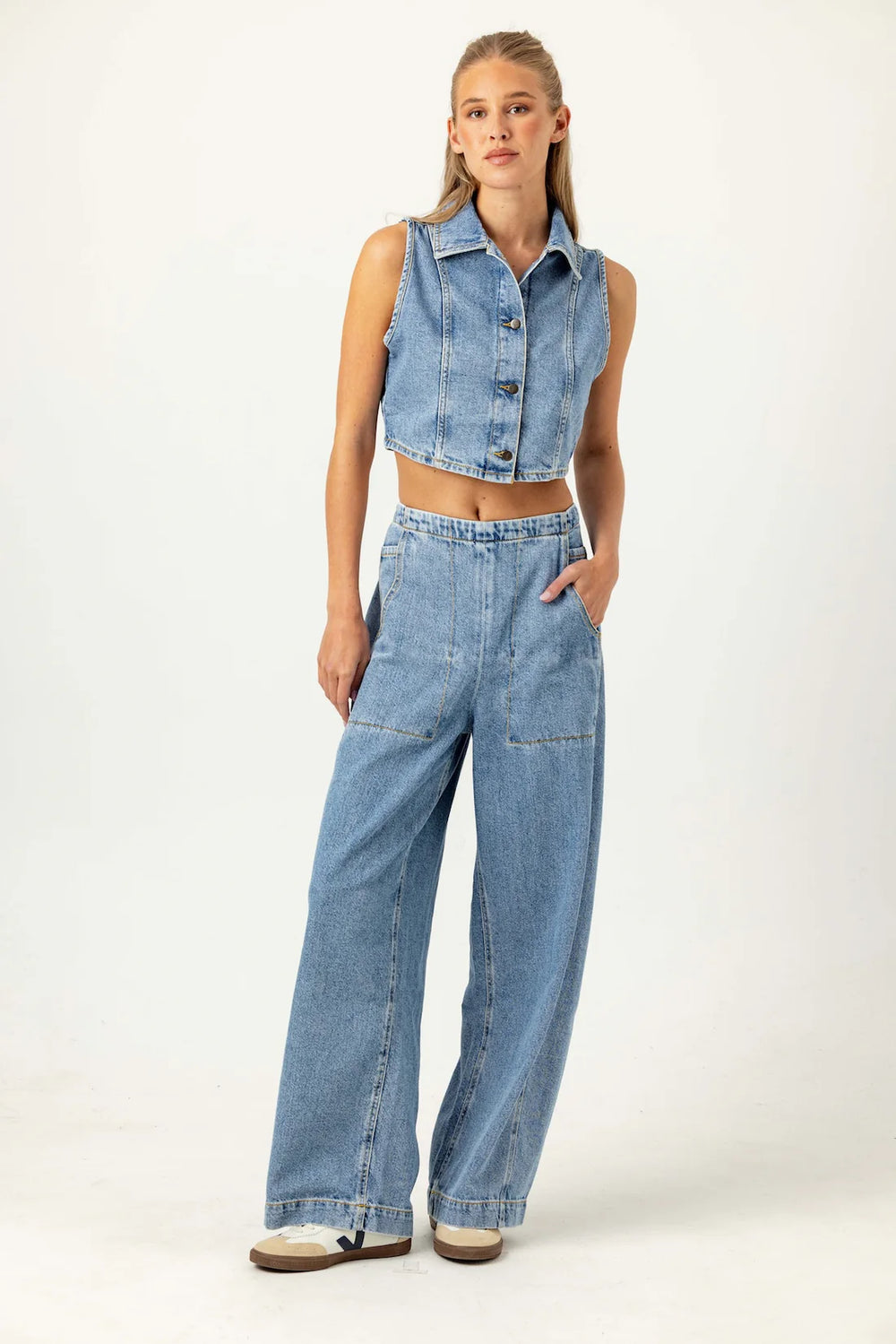 DENIM PORTER PANT