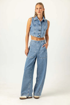 DENIM PORTER PANT
