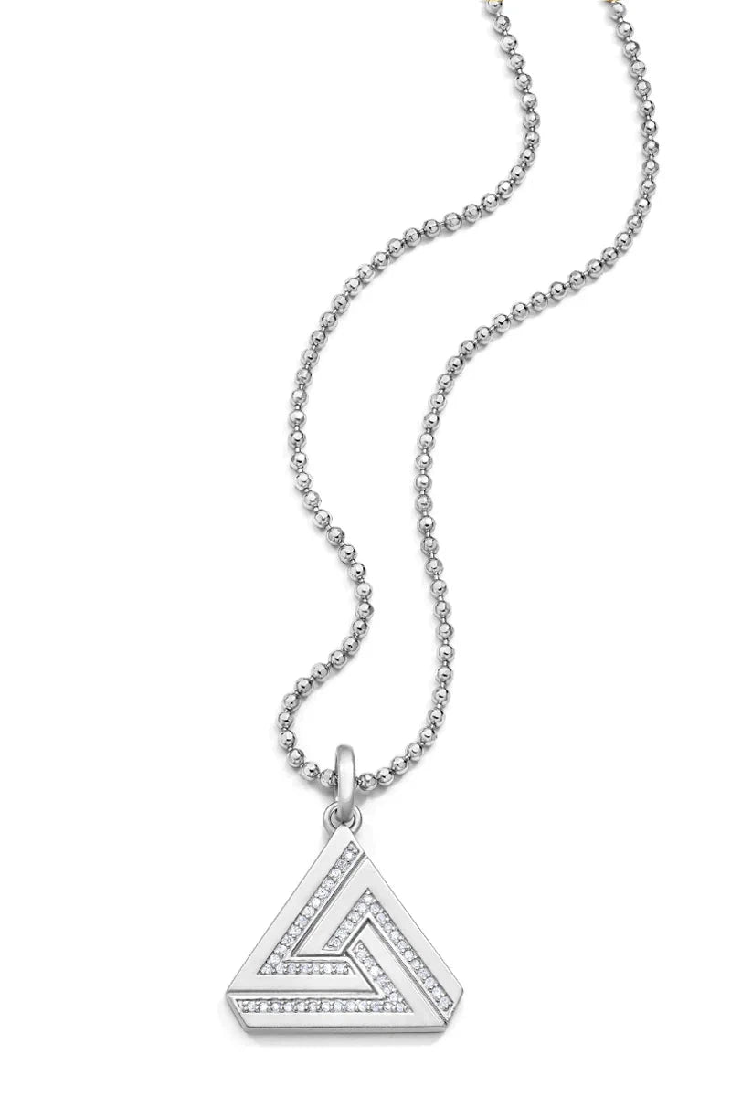 AARON BASHA SMALL SERIES 1 SILVER ABRACADABRA TRIANGLE