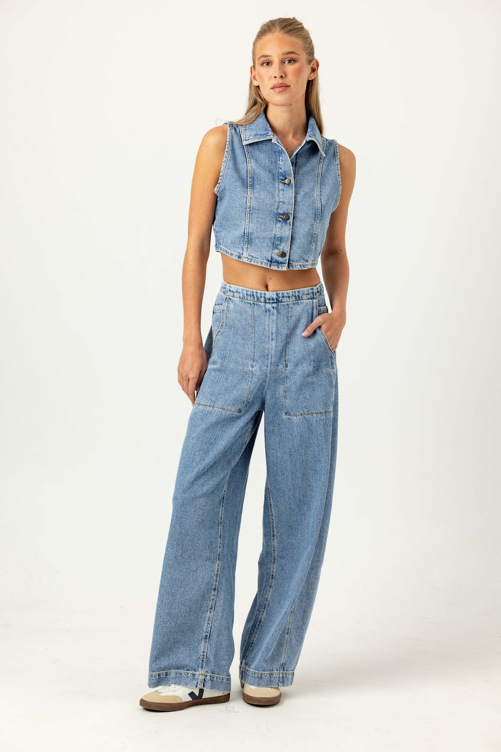 DENIM PORTER PANT