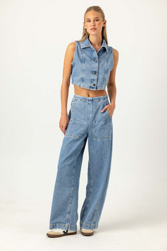 DENIM PORTER PANT