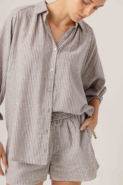 STONE STRIPE FISHER SHIRT