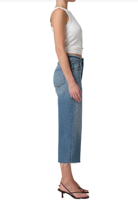 AYLA RAW HEM CROP JEANS