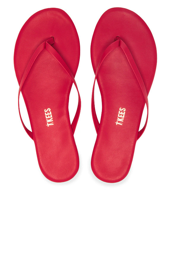 TKEES SOLIDS FLIP FLOP IN RED