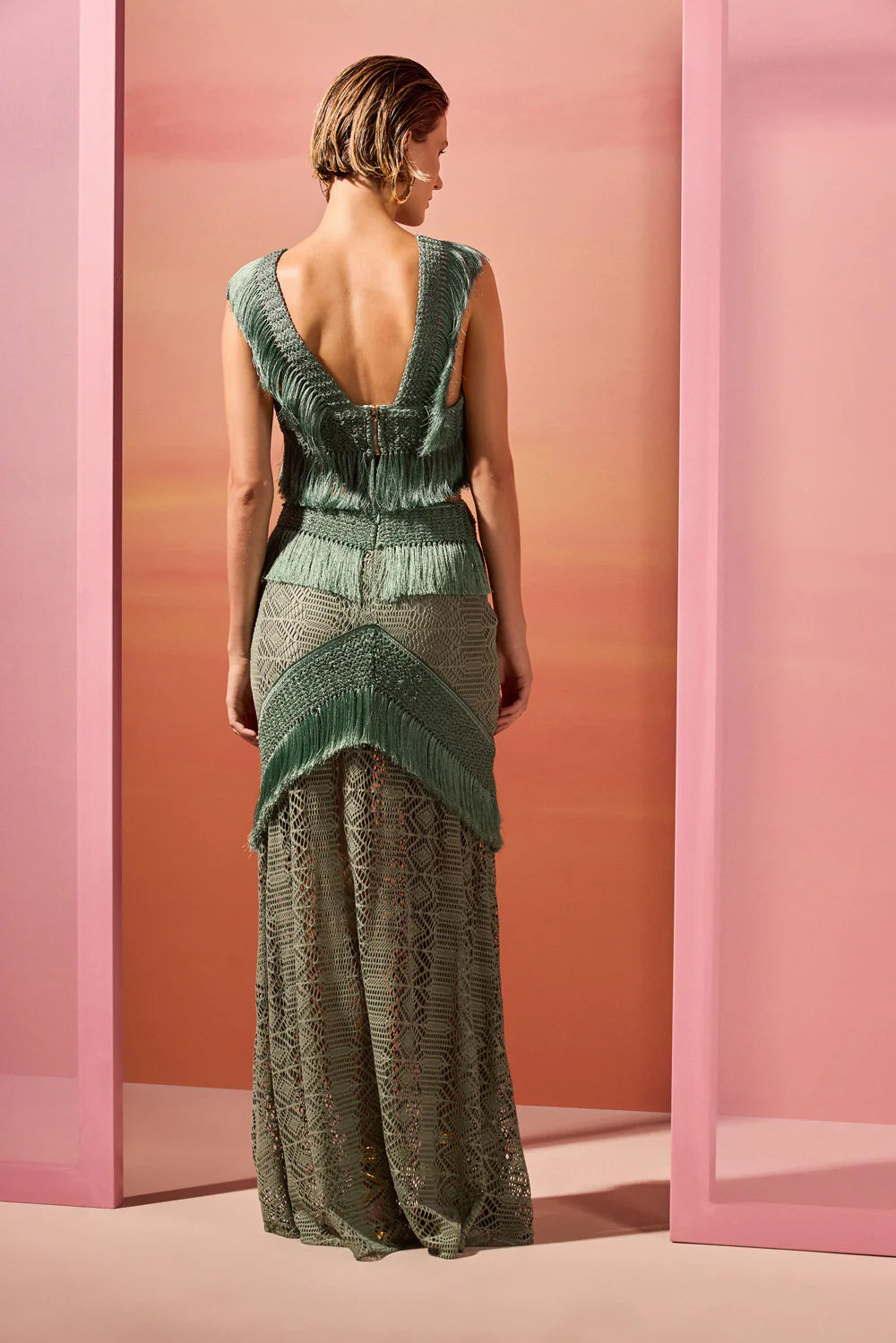 SAMBA FRINGE LONG SKIRT