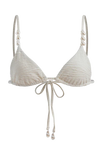 LA PORTE SWIM KENDALL TOP IN CLOUD WHITE