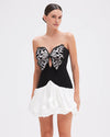 BUTTERFLY DROP WAIST MINI DRESS