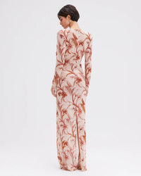 SUNSET PLUNGE MAXI DRESS
