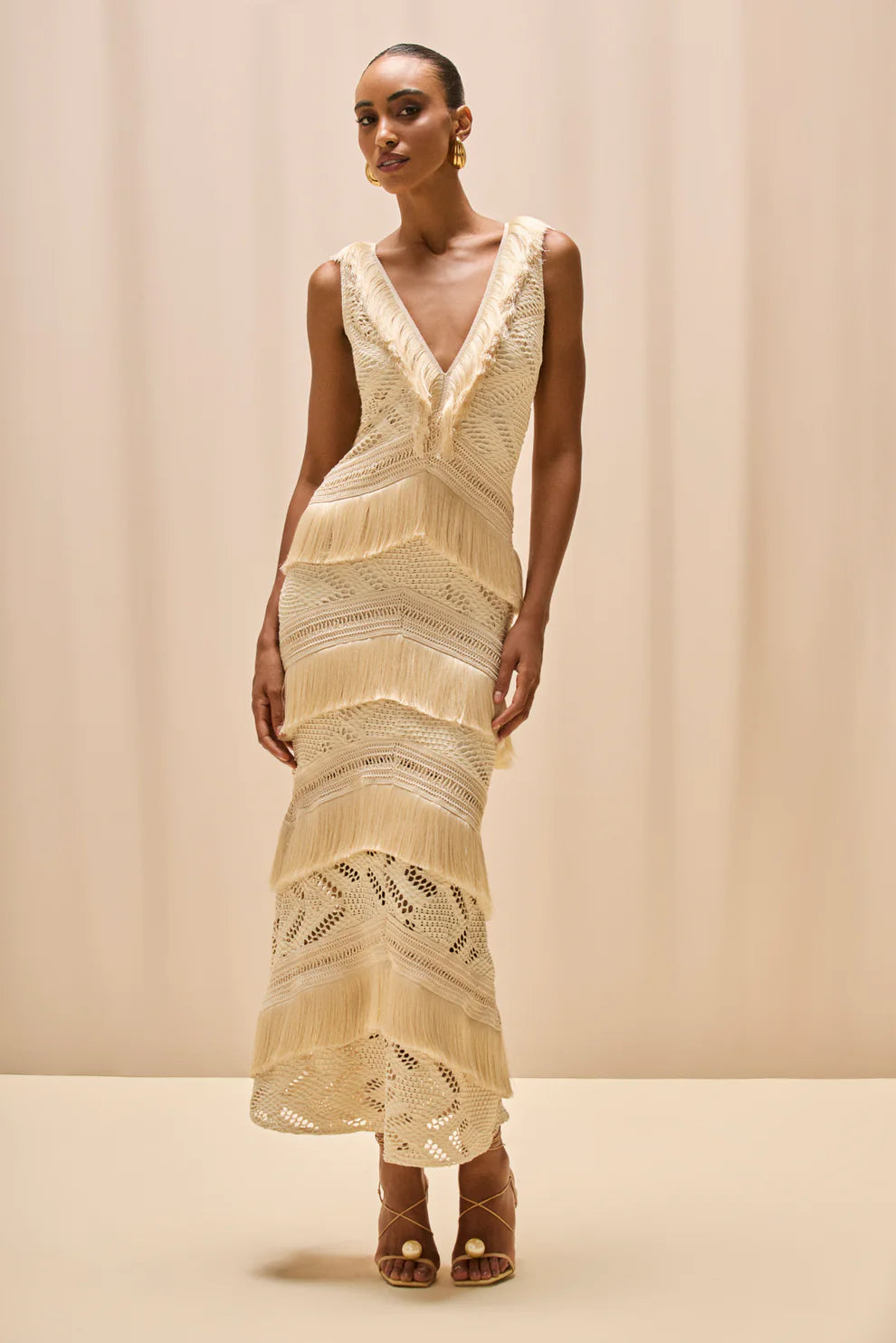 LYCRA MESH MAXI DRESS