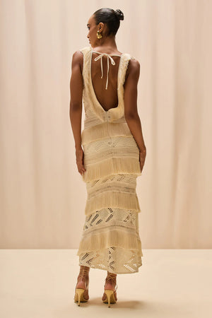 LYCRA MESH MAXI DRESS