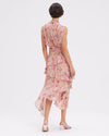 LILY FLOWER SLEEVELESS MIDI DRESS