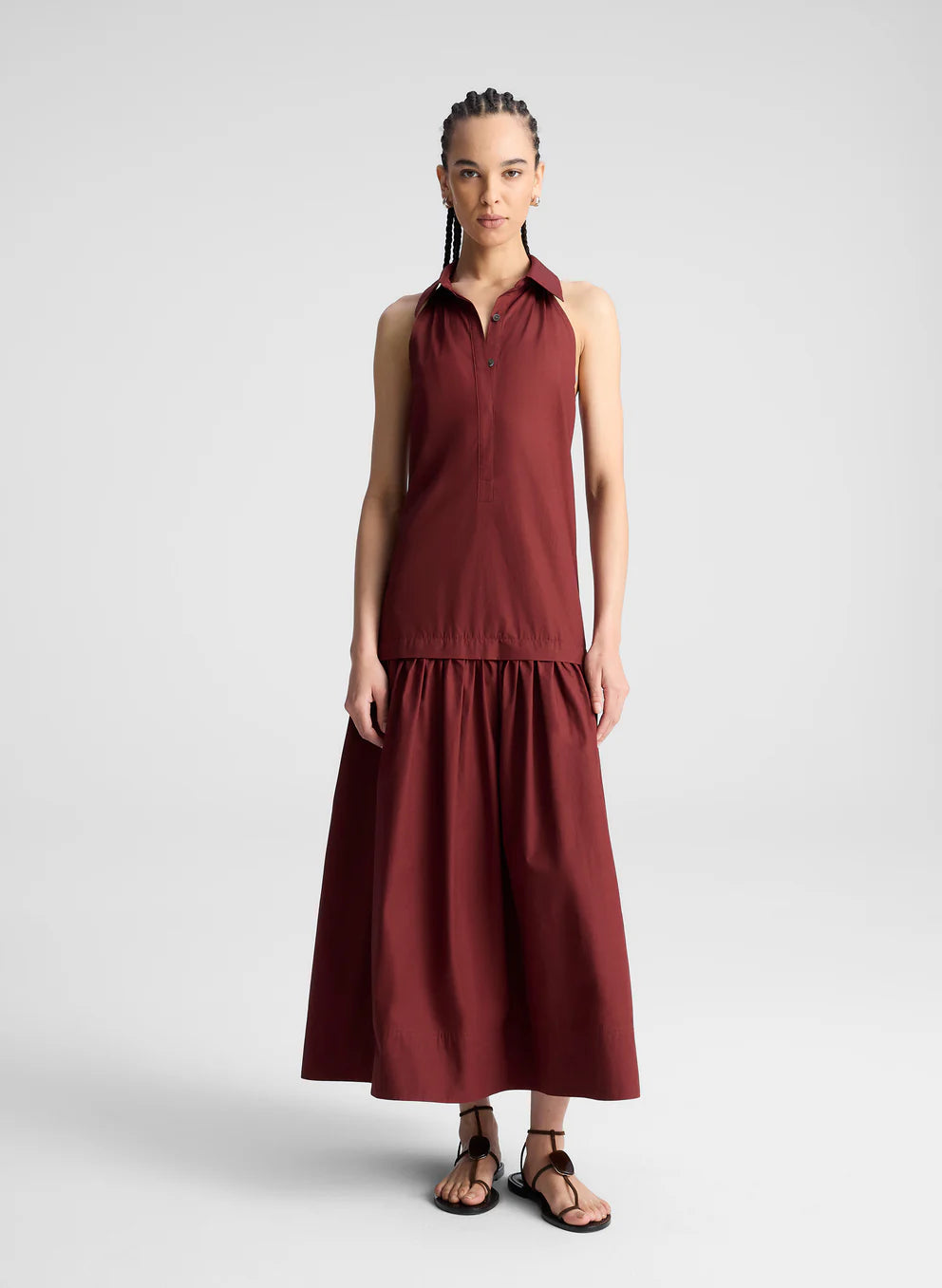 VERA COTTON MIDI DRESS Big Drop NYC VERA COTTON MIDI DRESS Big Drop NYC