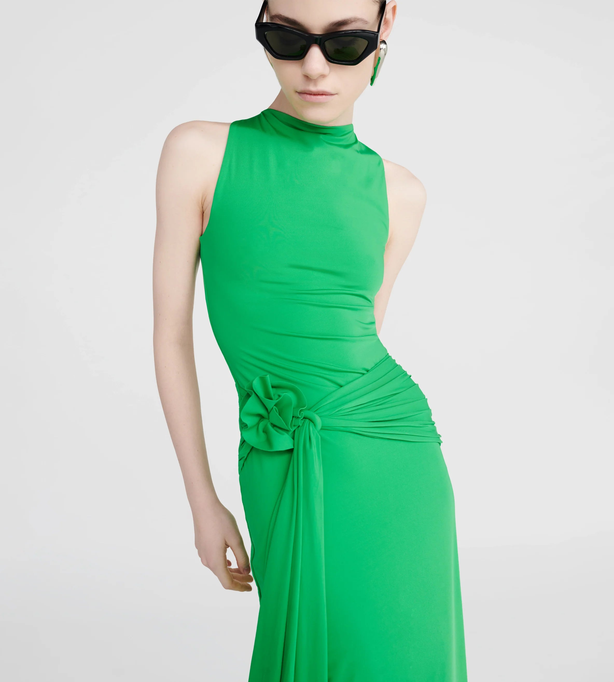 MAYGEL CORONEL TIRSO DRESS IN SPRING GREEN
