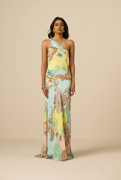 ONE SHOULDER YUTI SASH DRESS