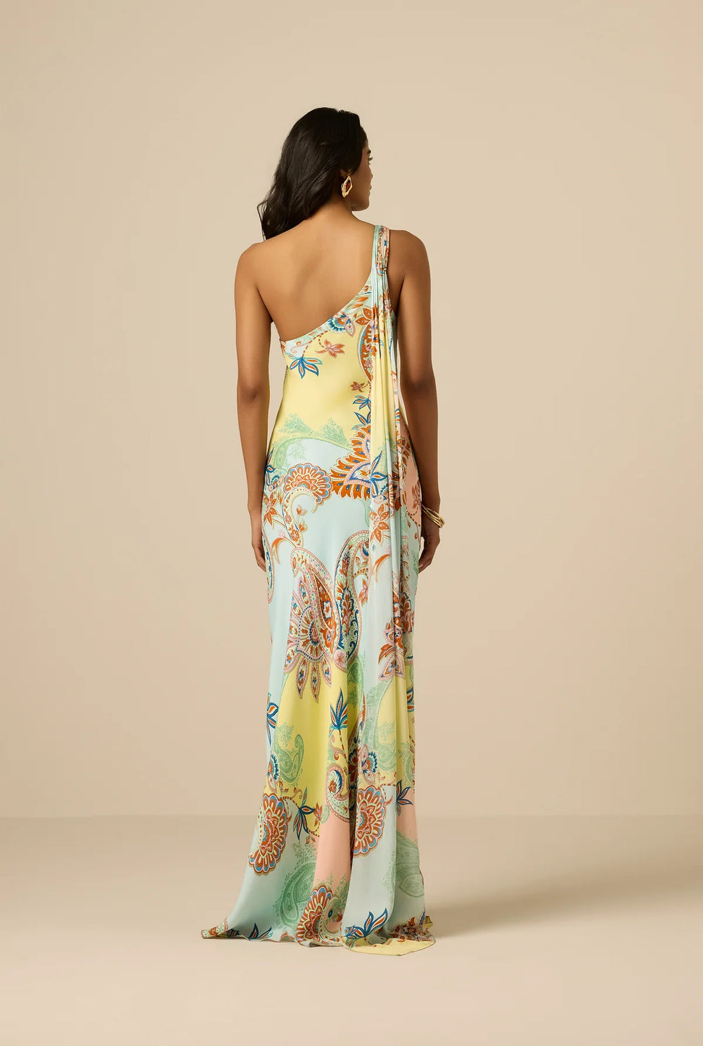 ONE SHOULDER YUTI SASH DRESS