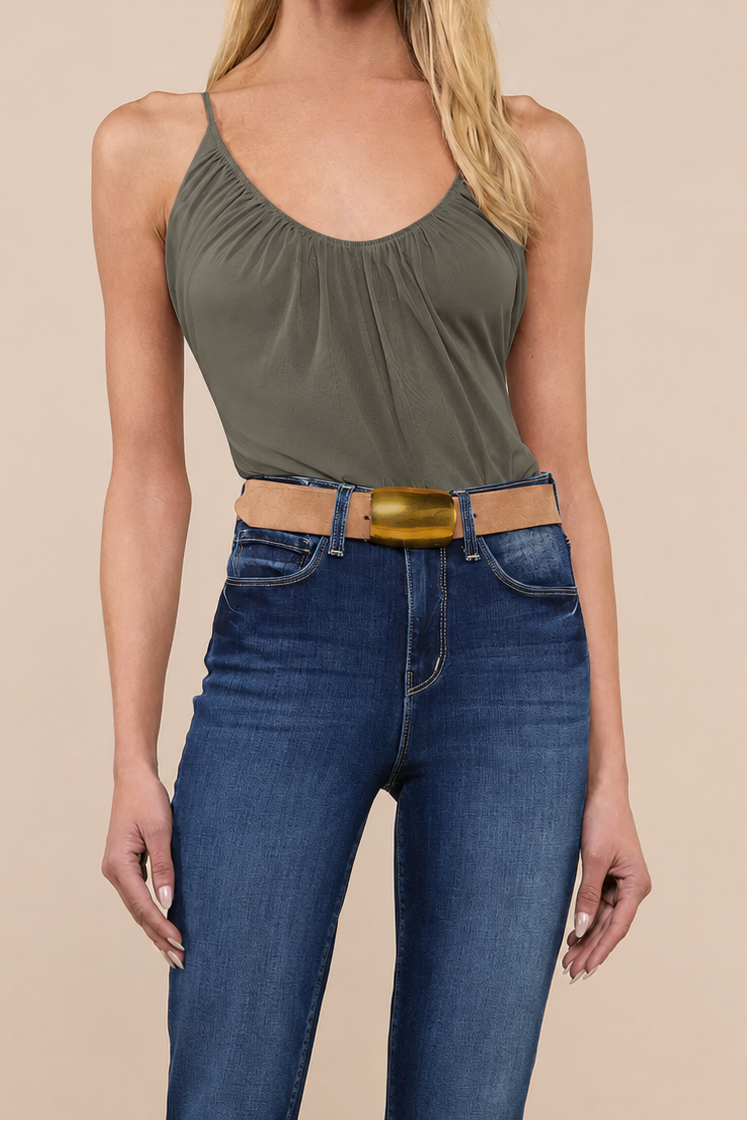 GELINA RUCHED BODYSUIT