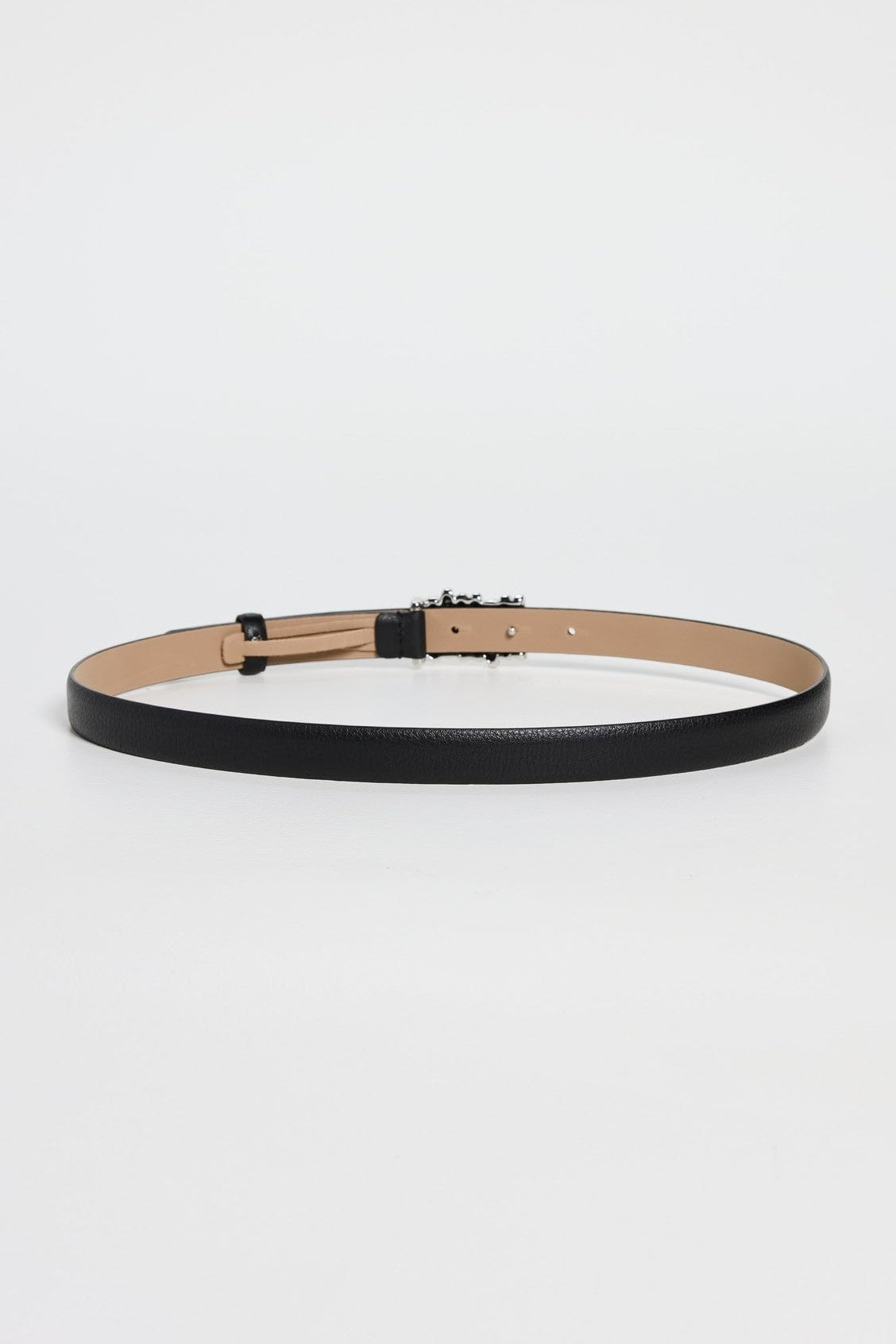 B-LOW THE BELT VESNA MINI BELT IN BLACK SILVER