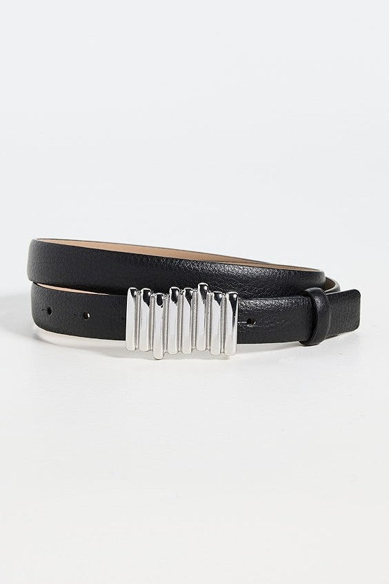 B-LOW THE BELT VESNA MINI BELT IN BLACK SILVER