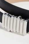 B-LOW THE BELT VESNA MINI BELT IN BLACK SILVER