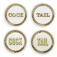 JONATHAN ADLER COCK/TAIL COASTERS