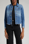 L'AGENCE JANELLE SLIM RAW JACKET IN BOYLE