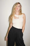 LNA DOUBLE LAYER MOXIE TANK IN BONE