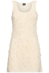 LESLIE AMON HONEYCOMB DRESS IN WHITE